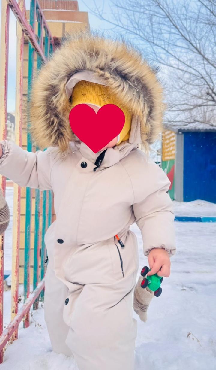 Утепленный детский комбинезон