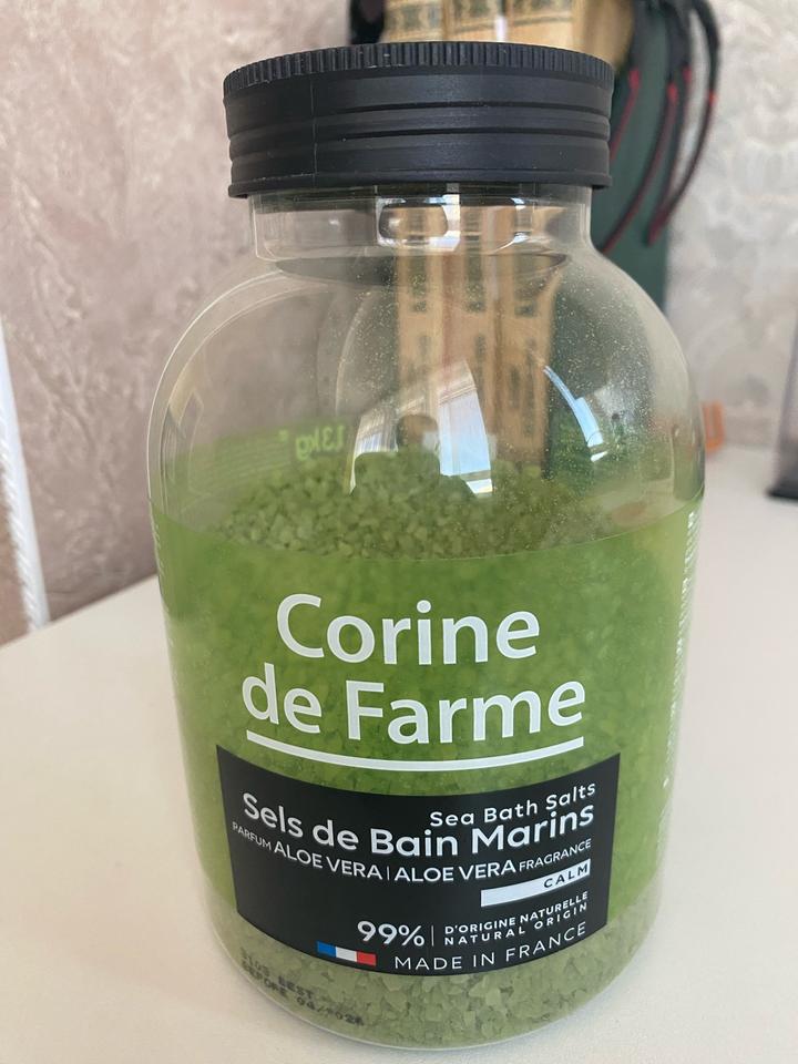 Морская соль для ванны Corine de Farme Алоэ вера