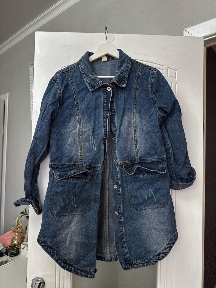 &Denim Удлиненная джинсовая куртка