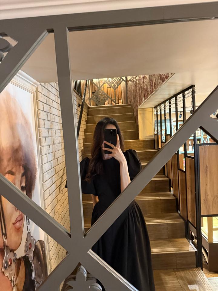 Чёрное элегантное платье макси🖤
