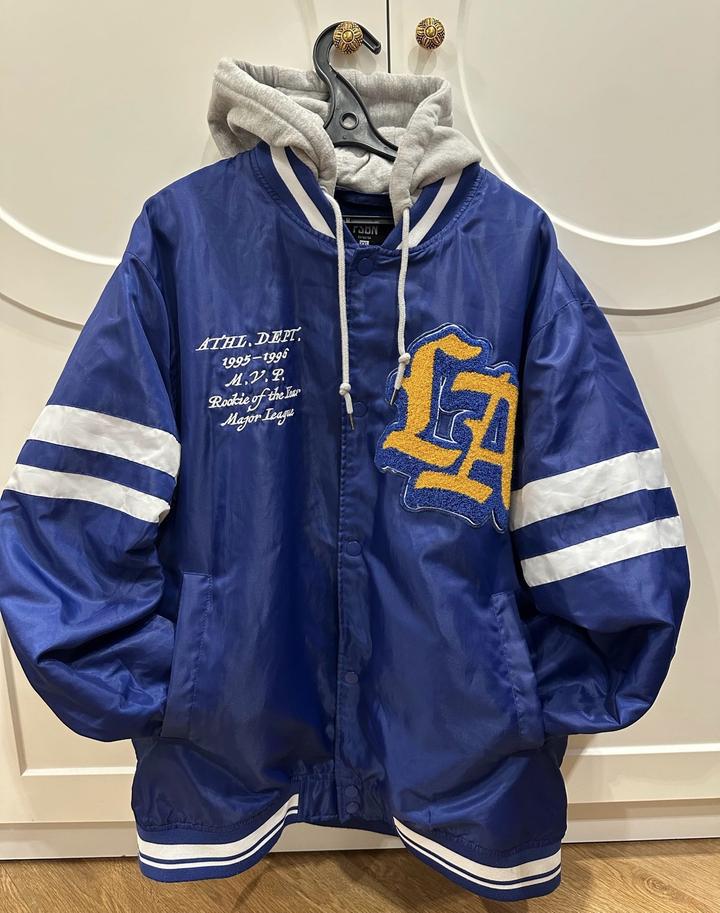 Бомбер 💙 Blue Varsity Oversize Jacket