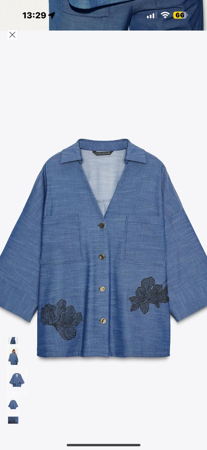 Zara Рубашка кимоно