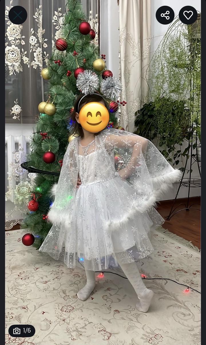 Платье снежинка