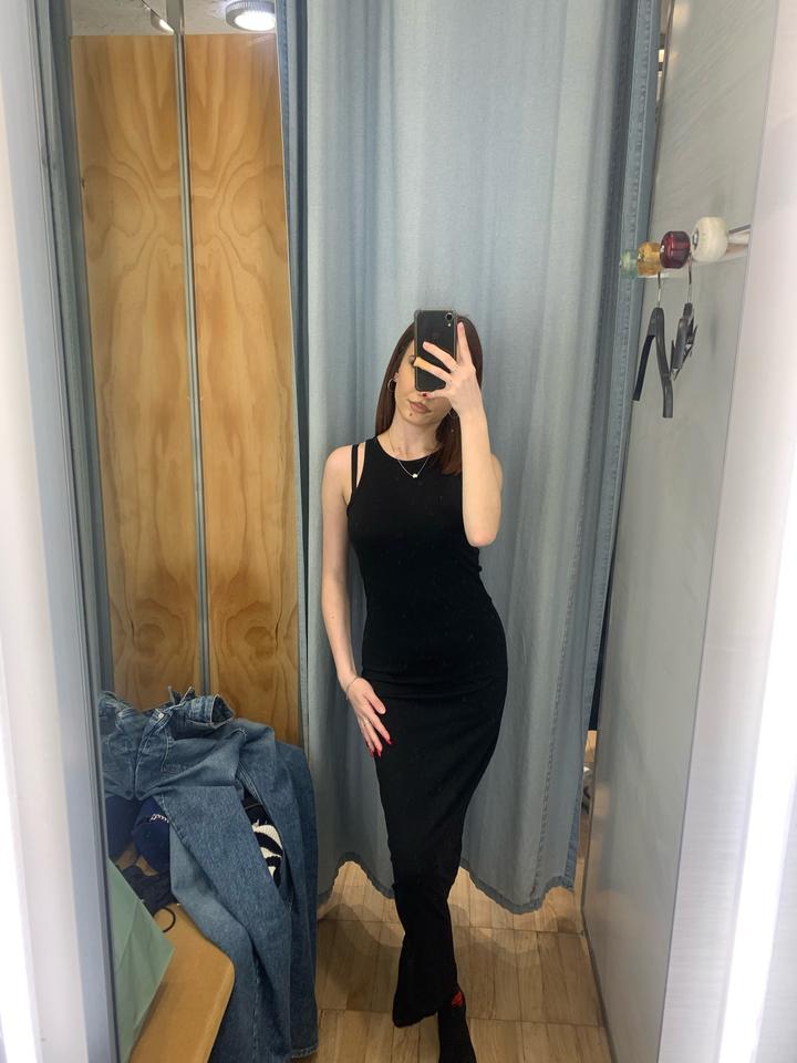 Pull & Bear Черное платье