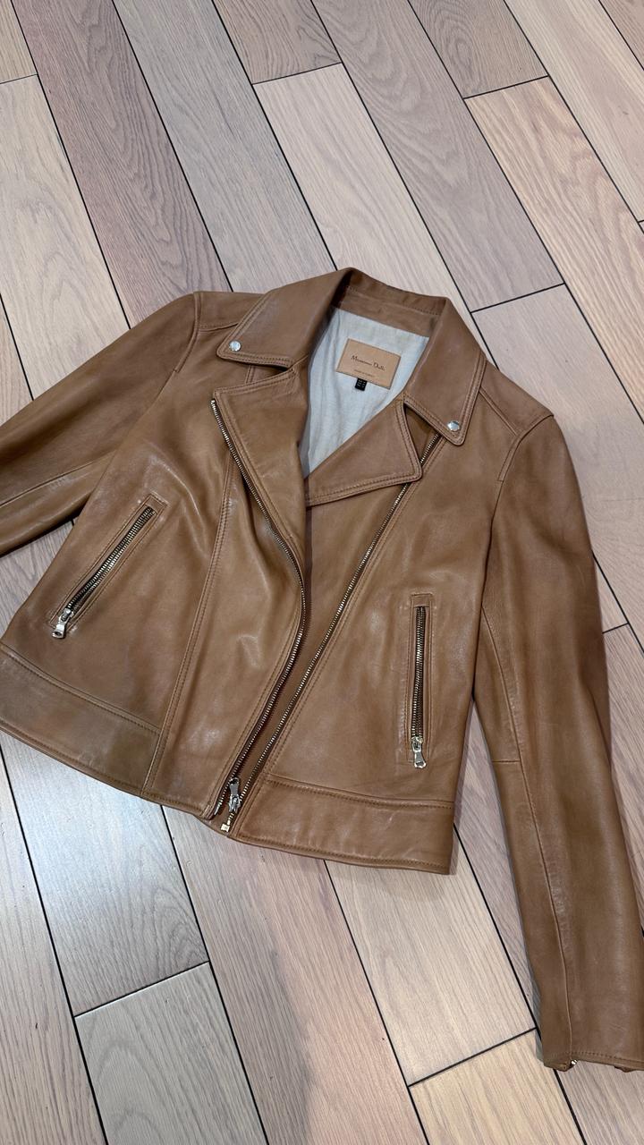Кожаная куртка Massimo Dutti