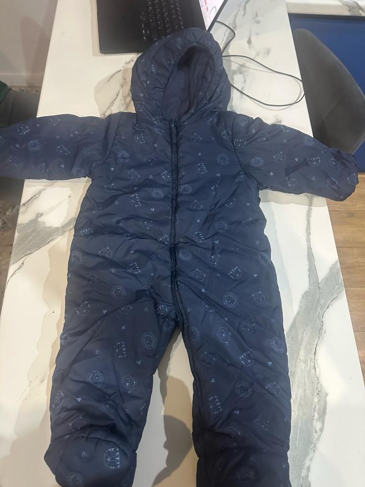 Baby Go Детский утепленный комбинезон с капюшоном