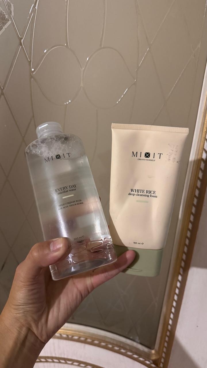MIXIT (Мицеллярная вода 500 мл + Рисовая пенка)