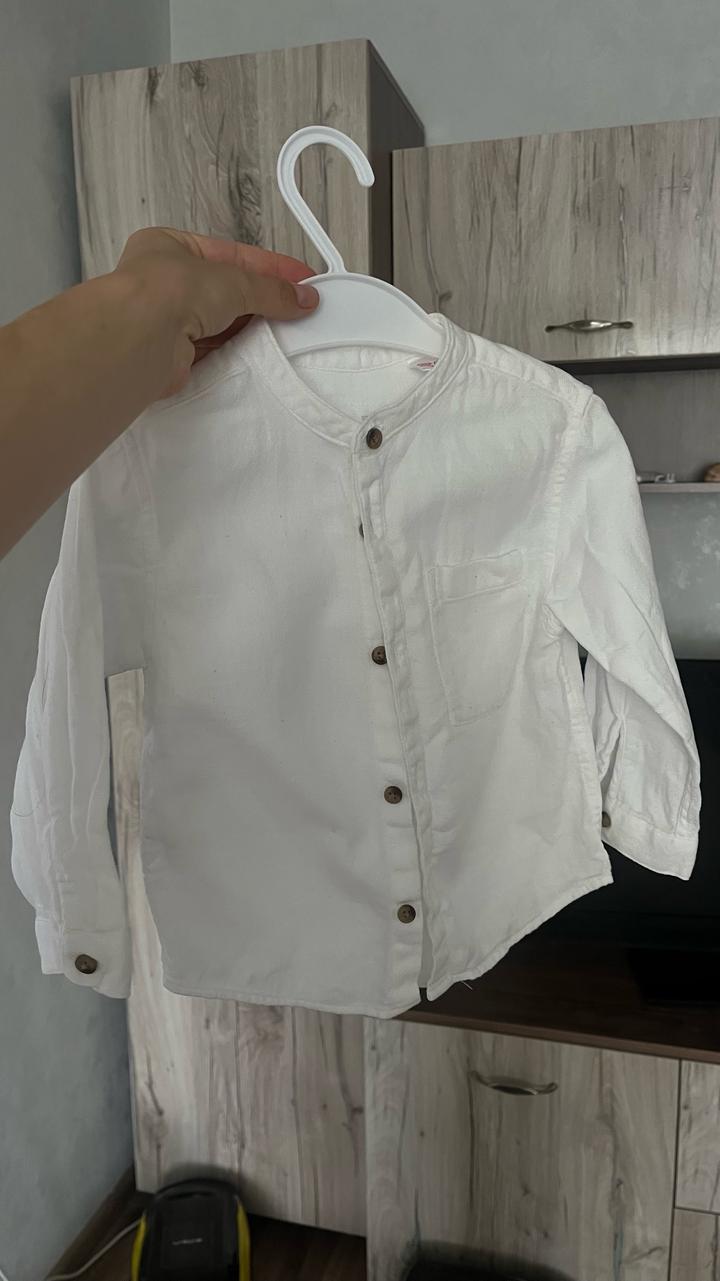 Zara Kids Белая рубашка для мальчика