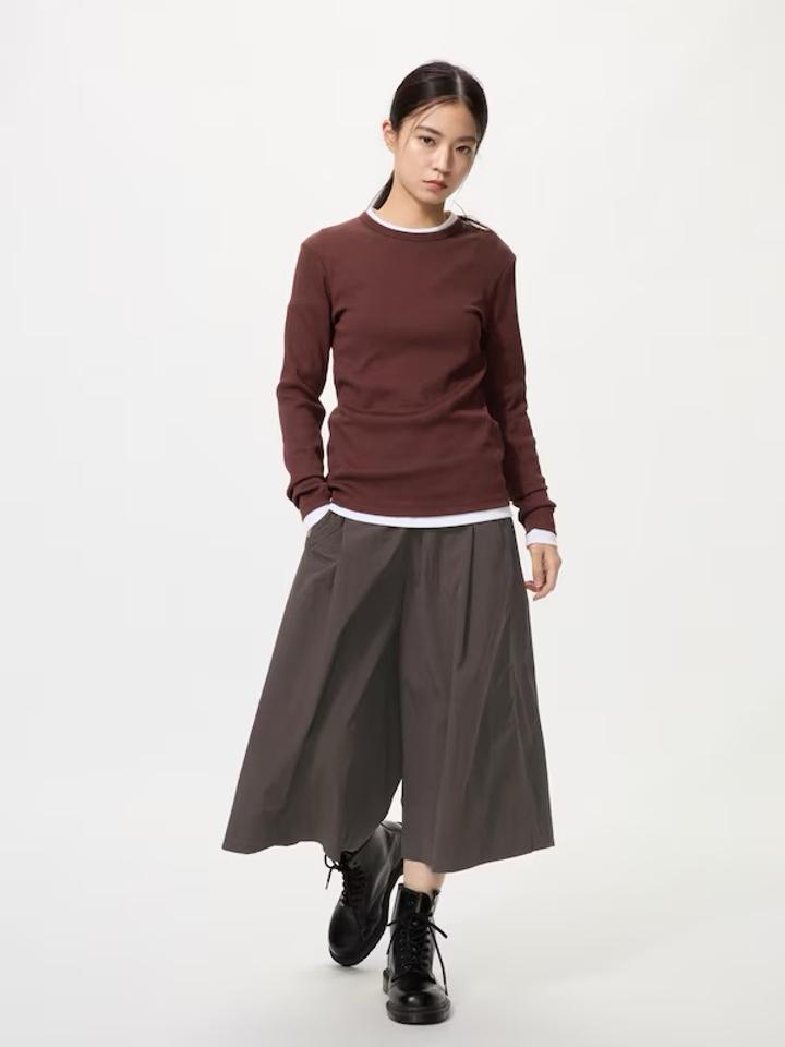 Широкие брюки-кюлоты Uniqlo