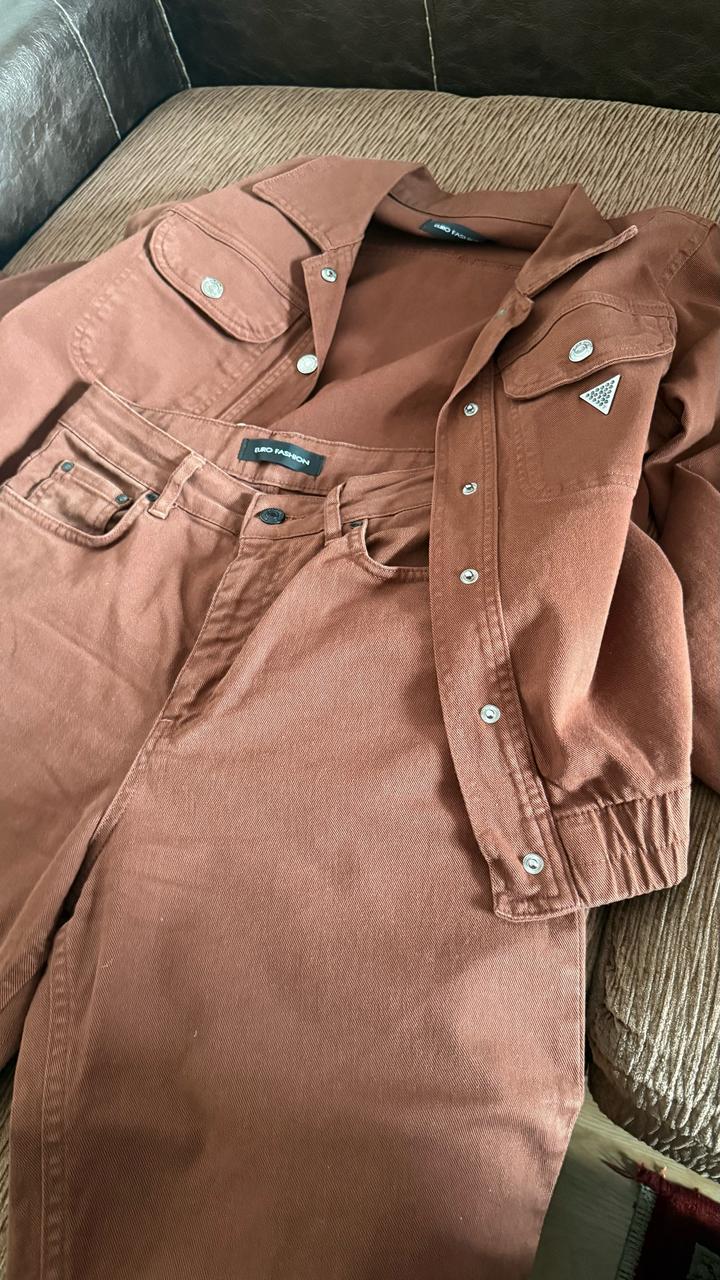 euro fashion Джинсовый костюм женский
