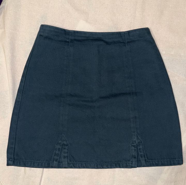Юбка джинсовая зеленая Asos