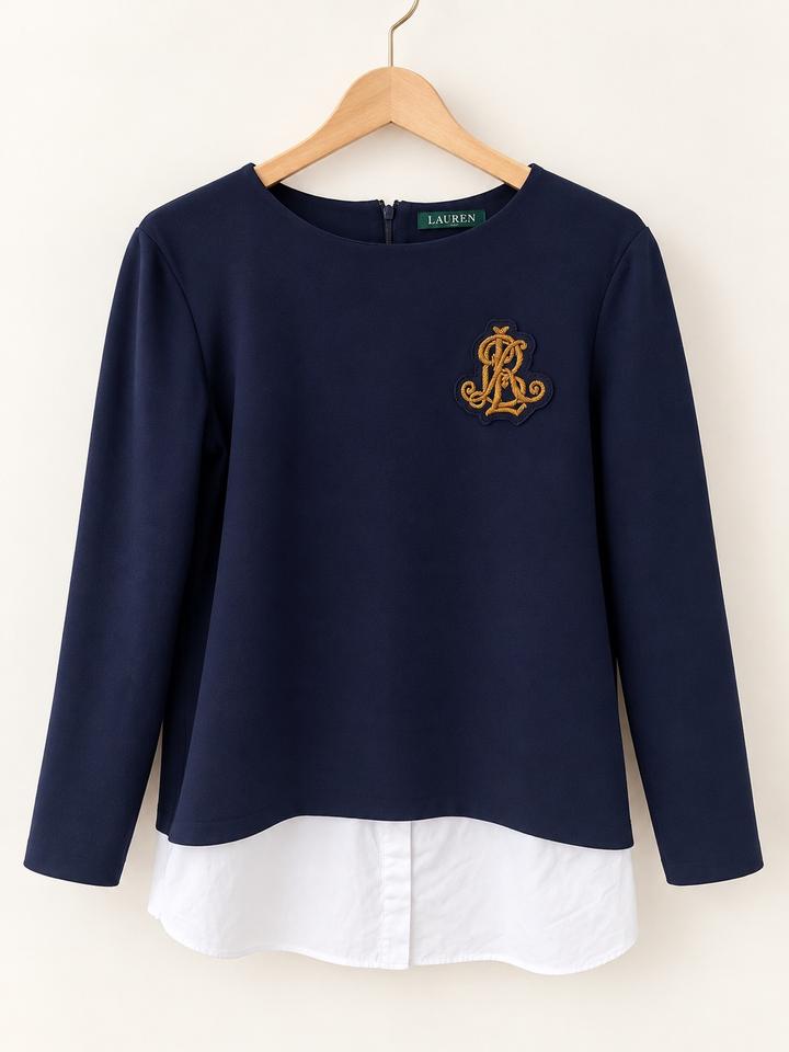 Элегантный джемпер Lauren Ralph Lauren с эффектом многослойности 💙✨