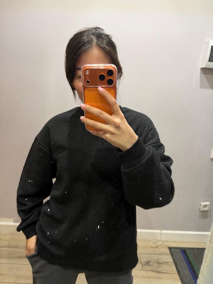 Zara Свитшот со стразами зара