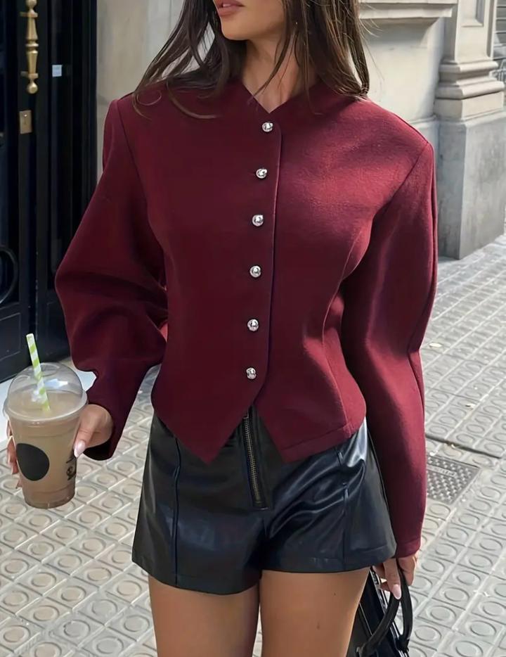 Fashion Укороченный приталенный костюм