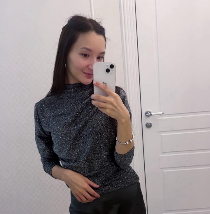 Блестящая водолазка с люрексом