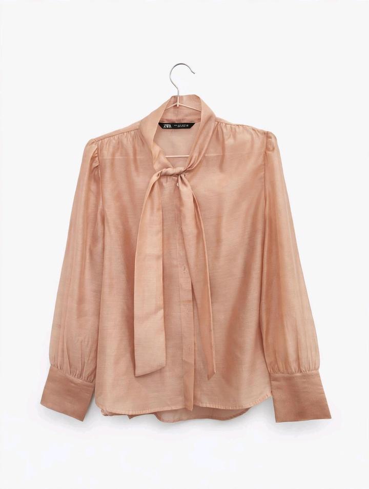Блузка женская ZARA с бантом