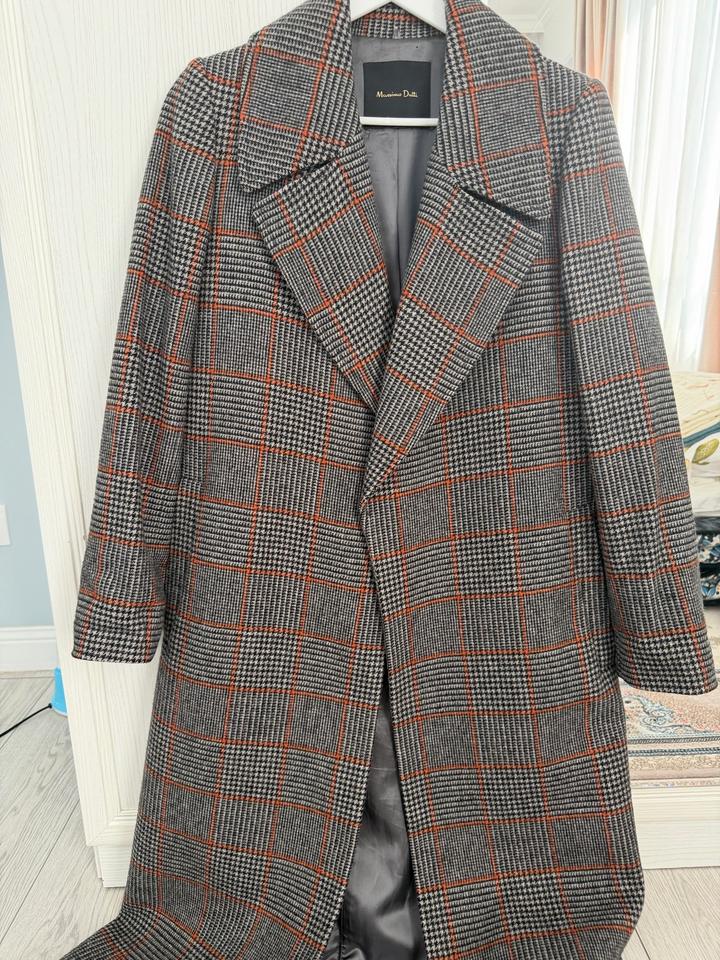 Пальто в клетку Massimo Dutti