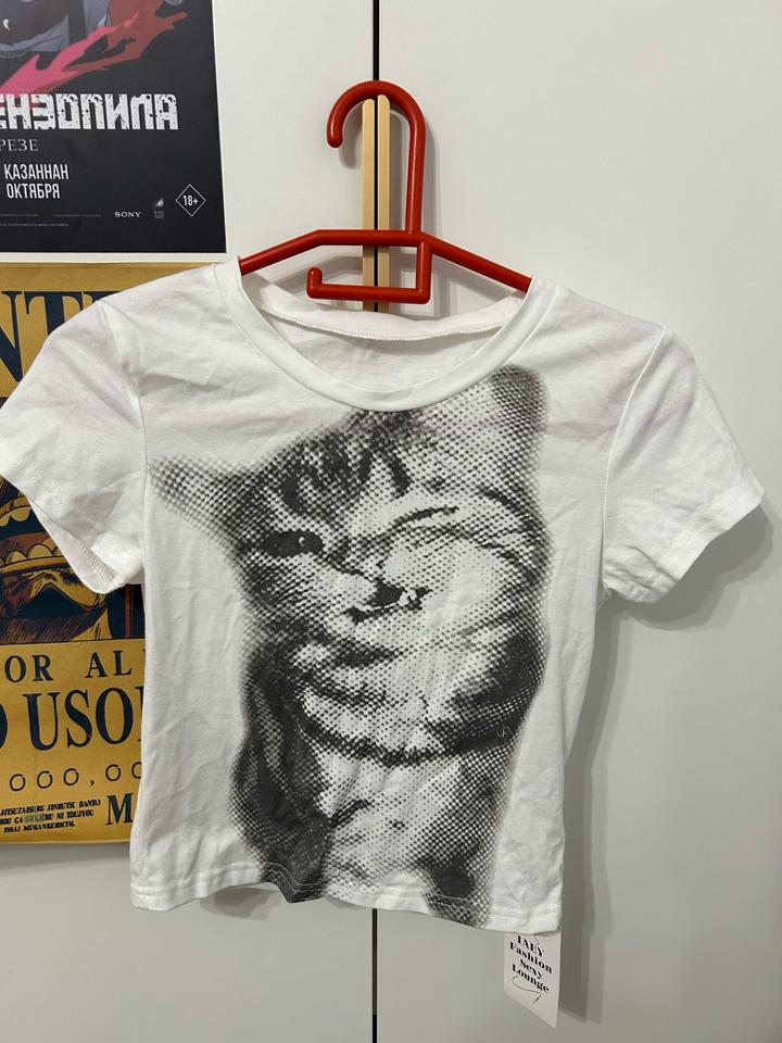 Футболка с котиком