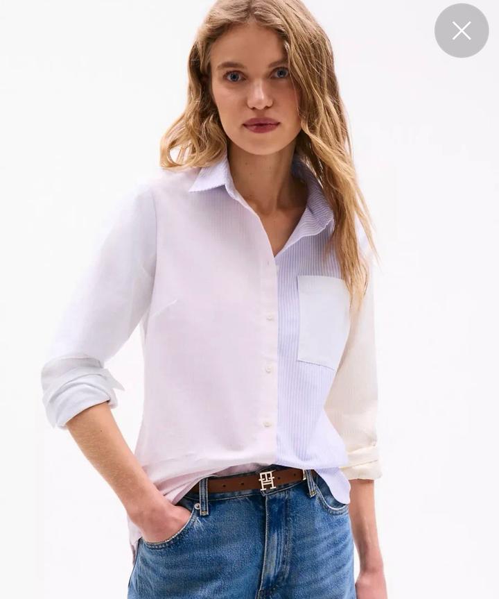 Tommy Hilfiger Рубашка в полоску колорблок