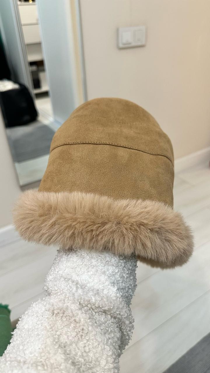 Панама с меховой отделкой