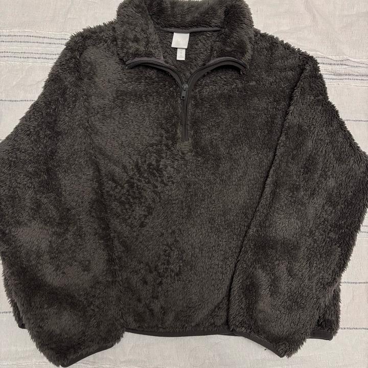 H&M Флисовая толстовка с воротником на молнии