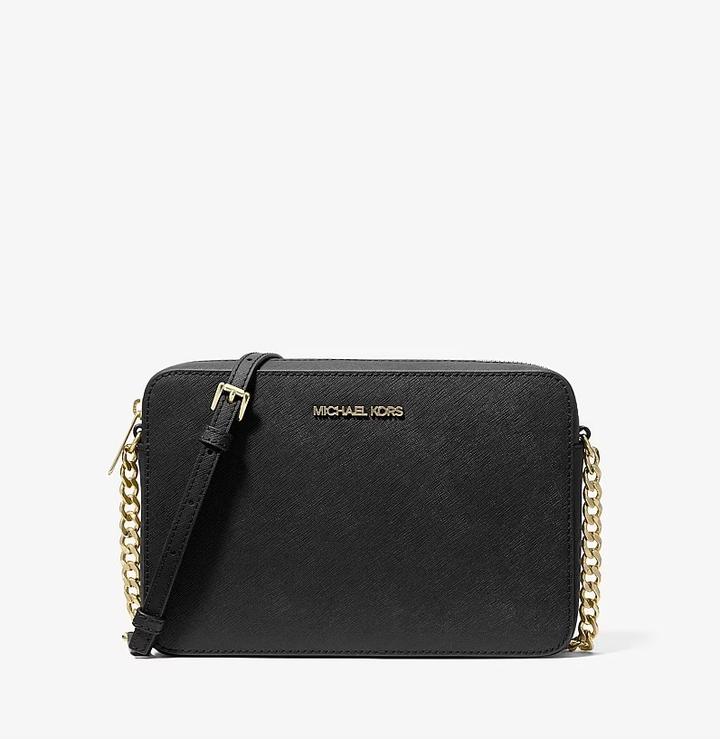 Сумка кросс-боди Michael Kors Jet Set Large Saffiano Leather Crossbody Bag