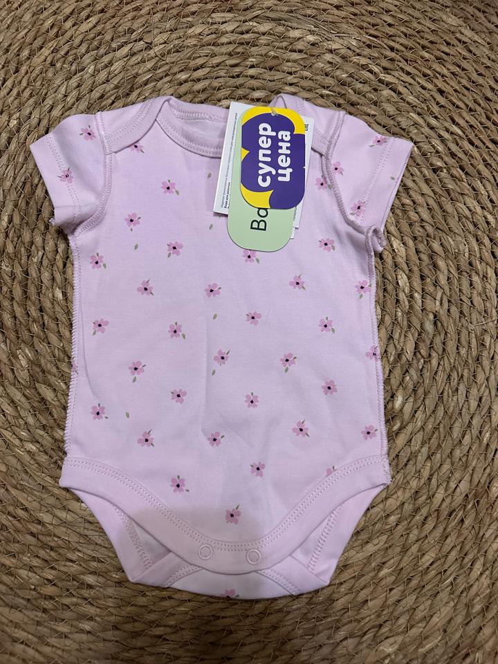 Baby Go Боди для девочки с цветочным принтом