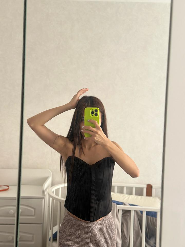 Zara корсет черный