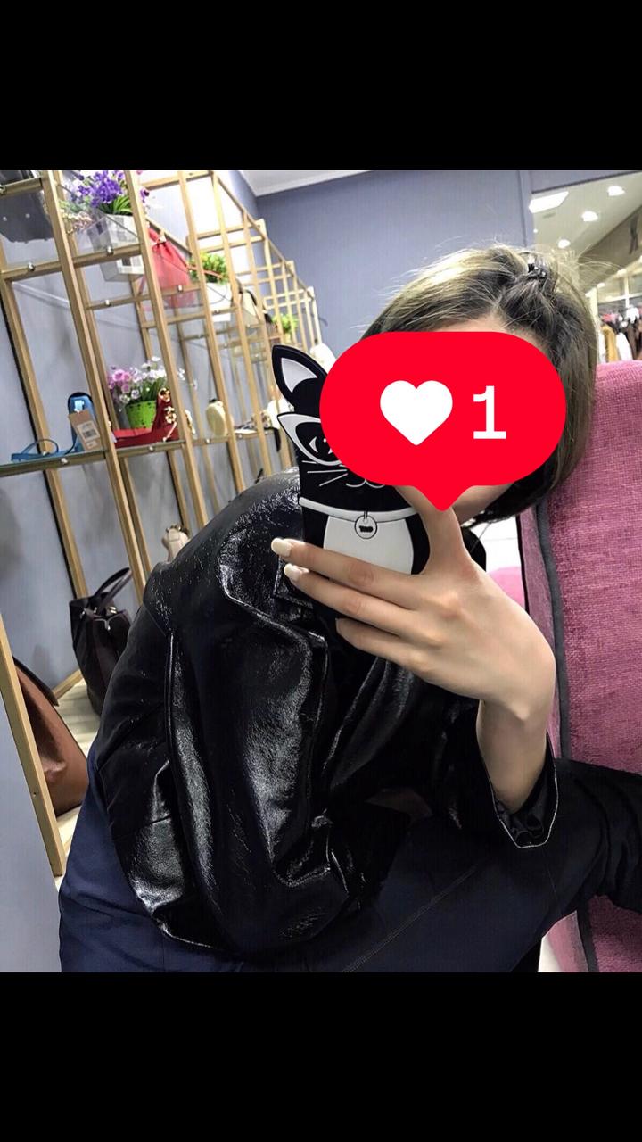 Exquise Пиджак из экокожи с кружевом