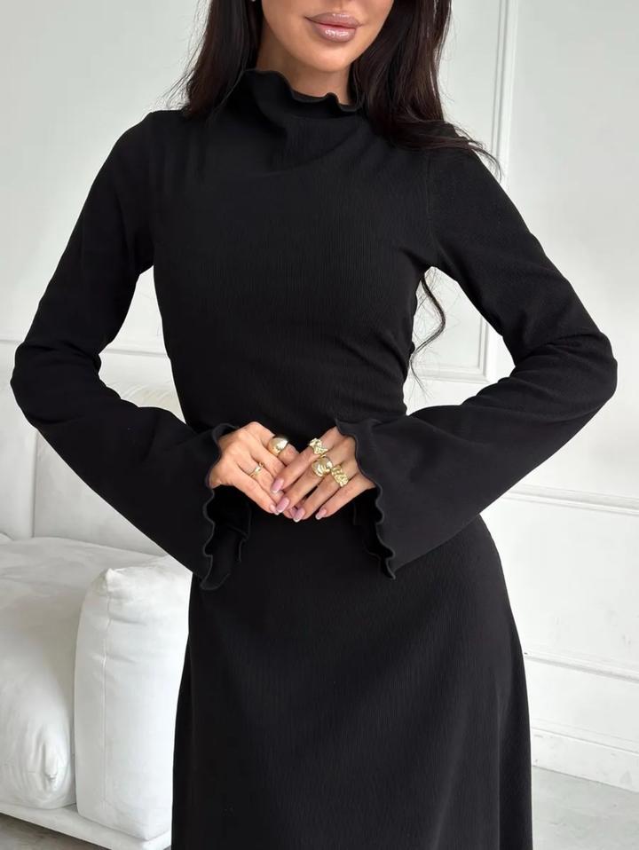 abbi черное трикотажное платье