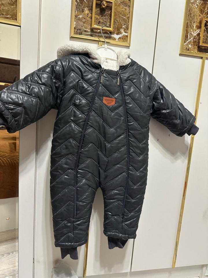 Зимний утепленный комбинезон для мальчика