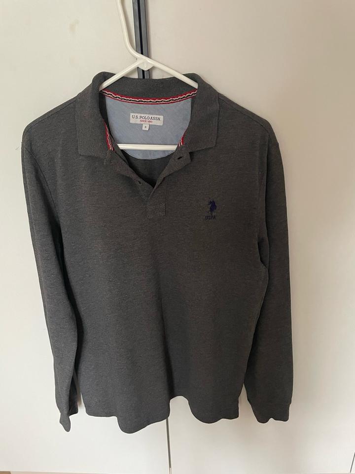 Поло U.S. Polo Assn. с длинным рукавом.