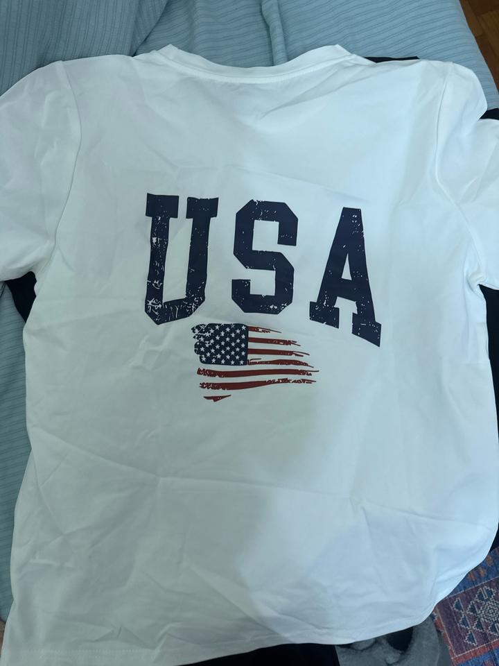 Футболка с принтом USA / флагом США