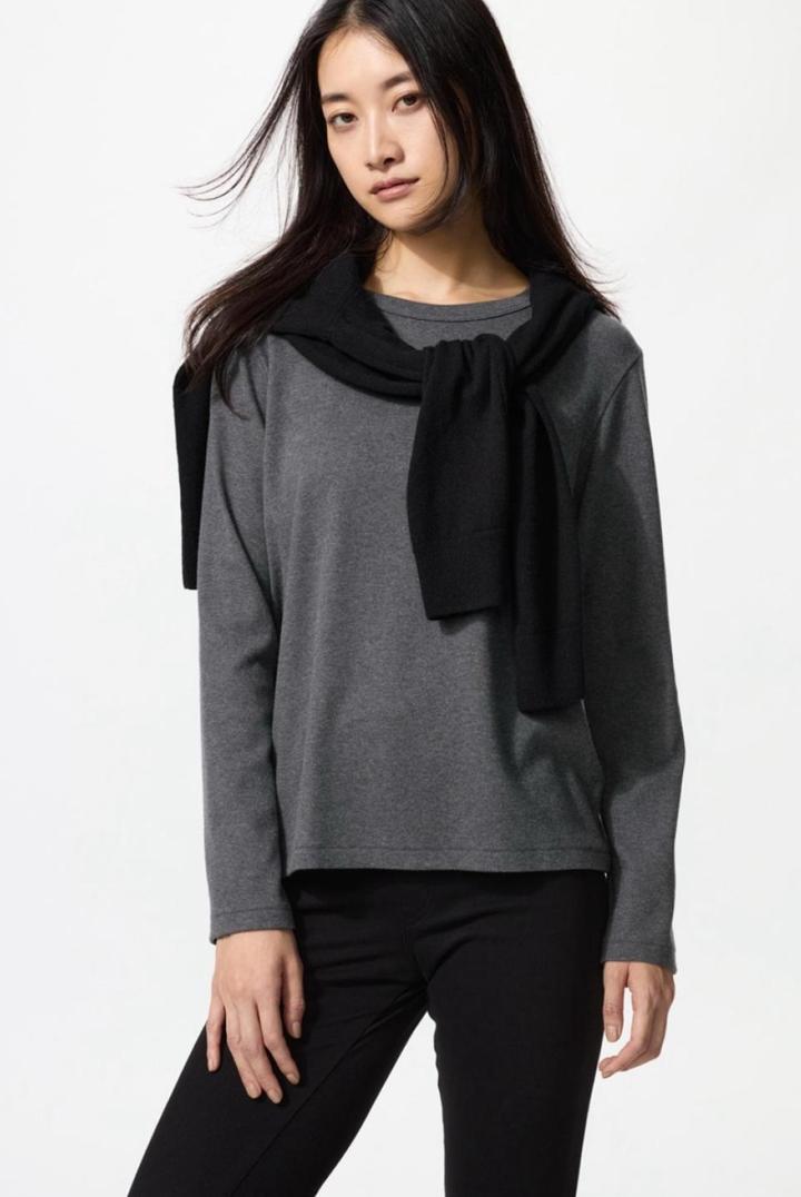 Uniqlo Лонгслив базовый
