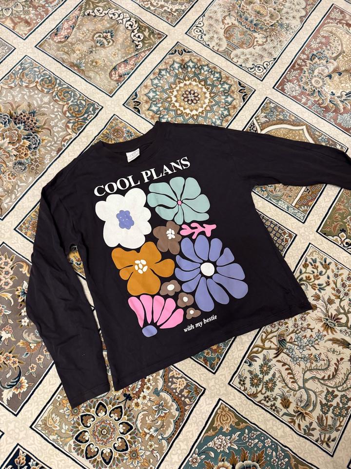 Лонгслив Zara с принтом
