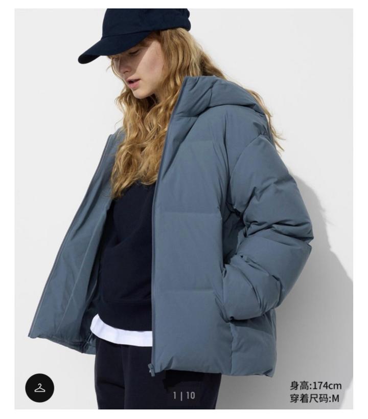 Uniqlo Женский пуховик с капюшоном
