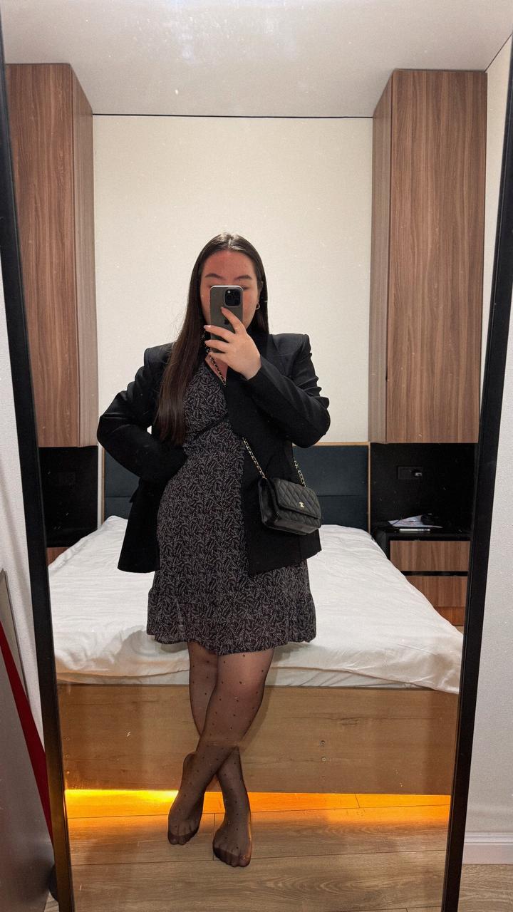 Платье с принтом