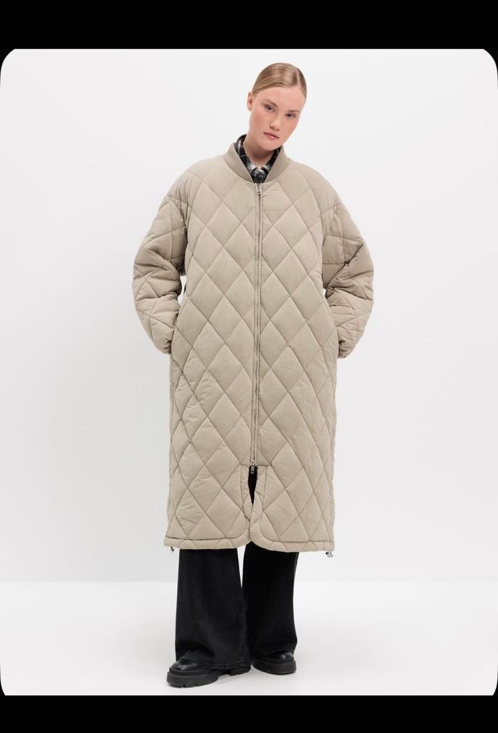 H&M стеганое пальто пуховик