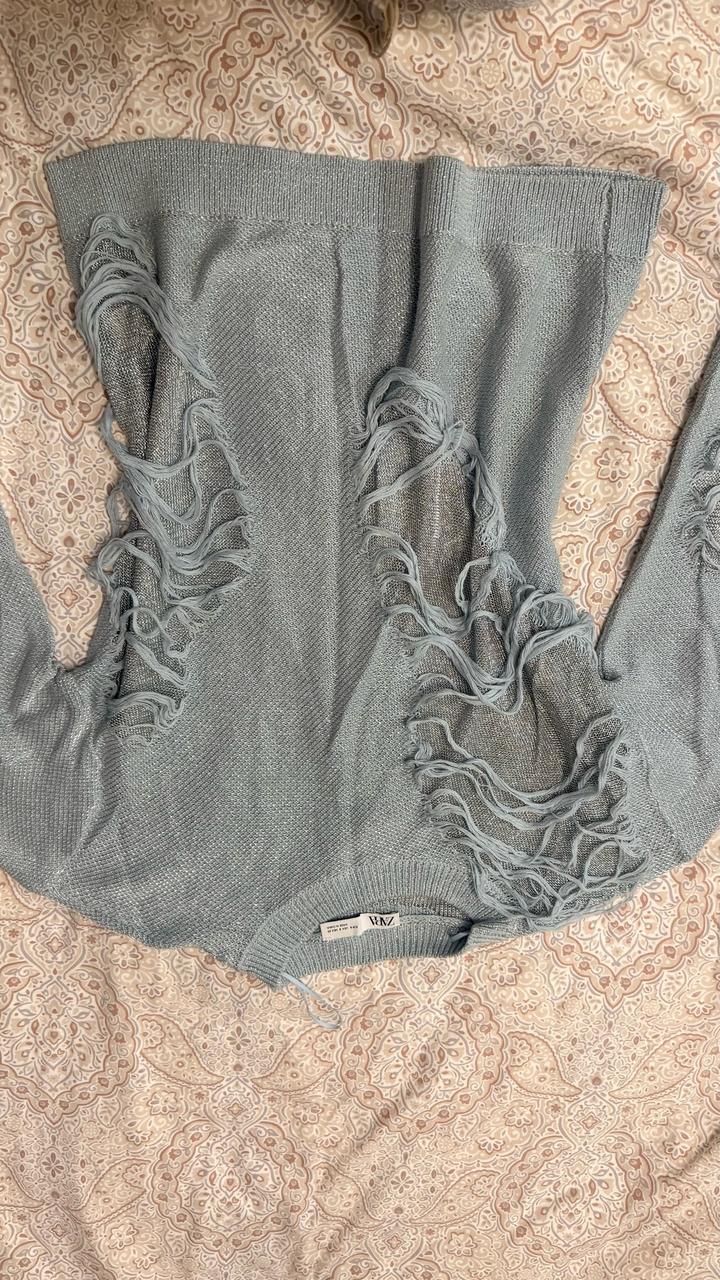 Джемпер ZARA рваный