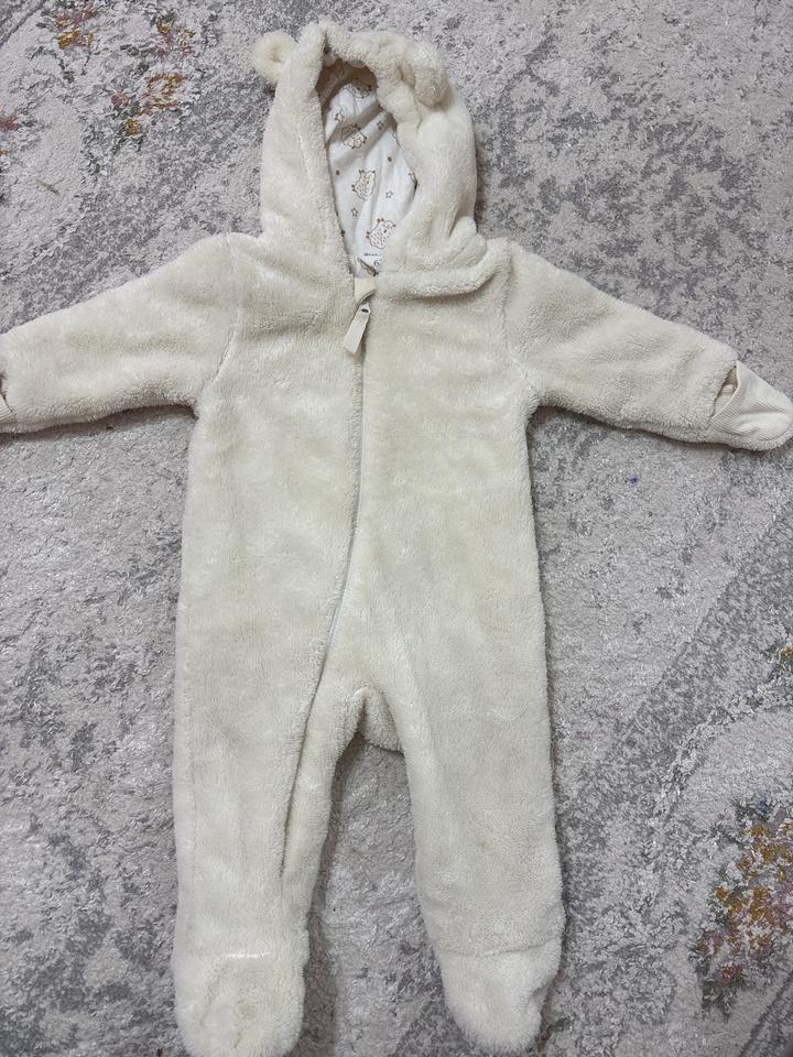 Baby Go Детский плюшевый комбинезон с ушками