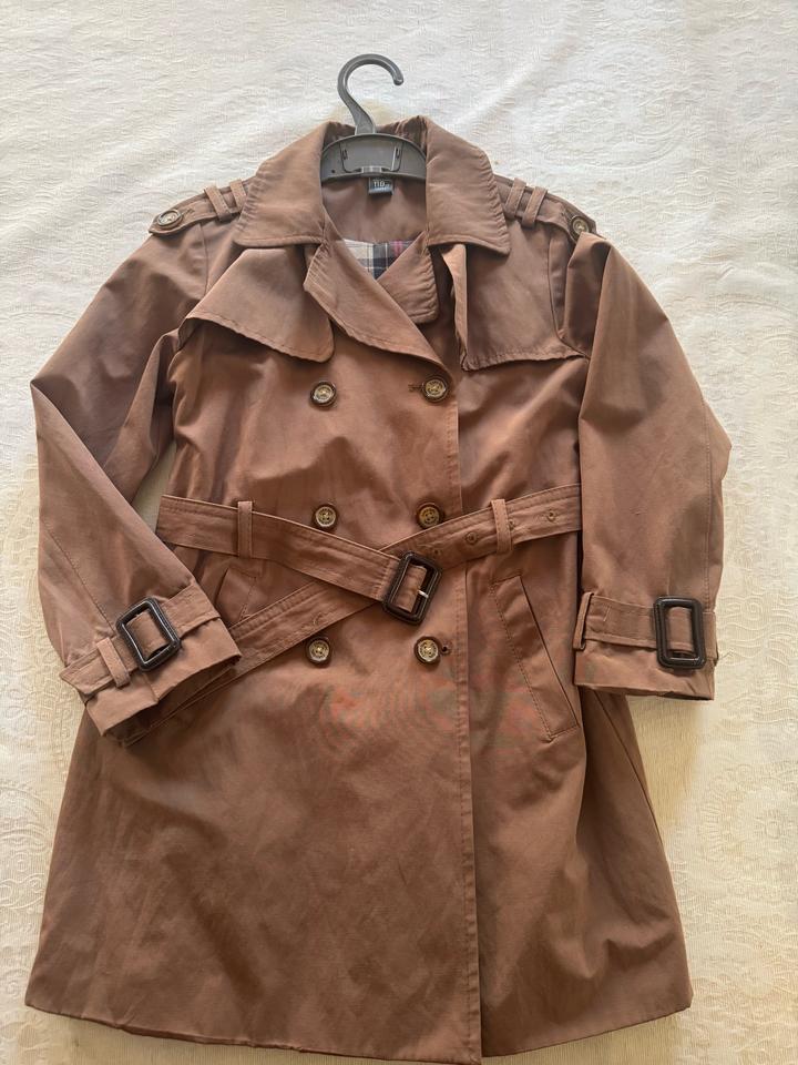 Zara Тренч женский с поясом в клетку, двубортный