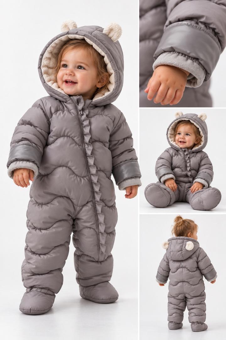Baby Go Утепленный комбинезон для девочки