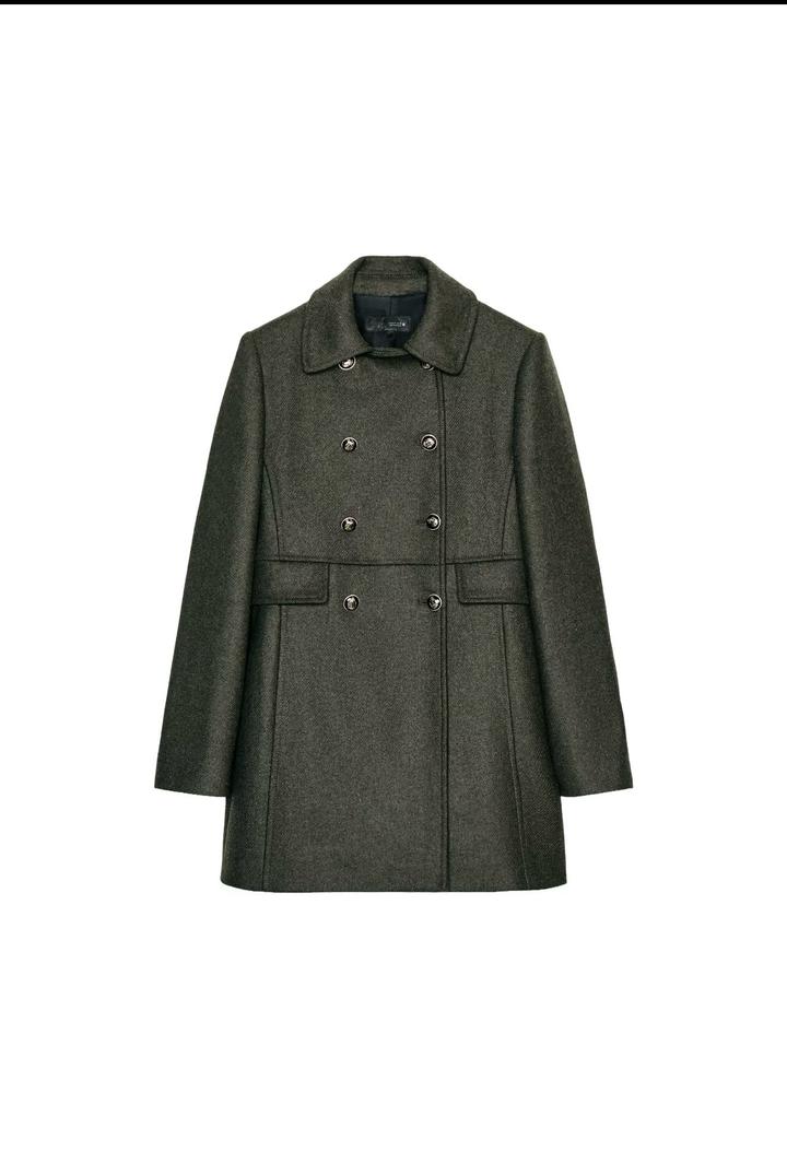 Шерстяное Пальто Zara