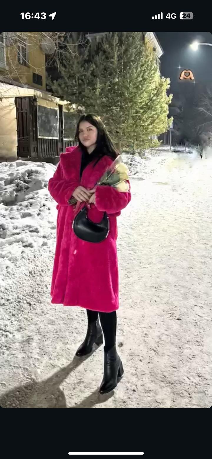 Шуба из искусственного меха