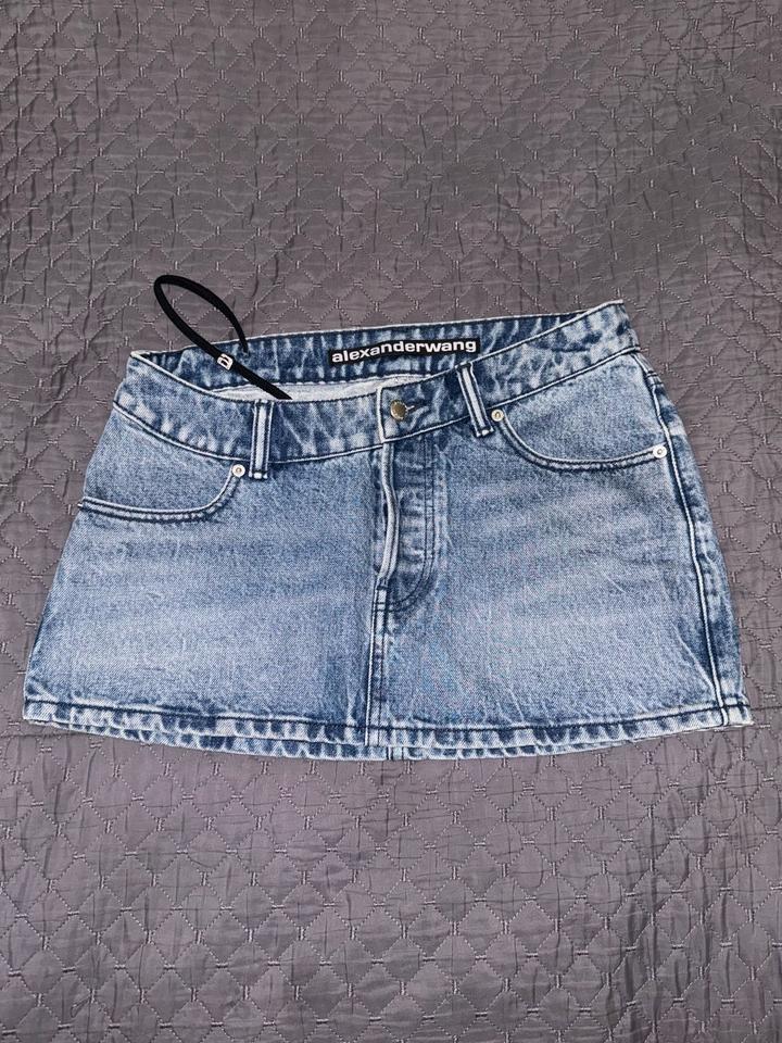 Джинсовая мини-юбка alexander wang