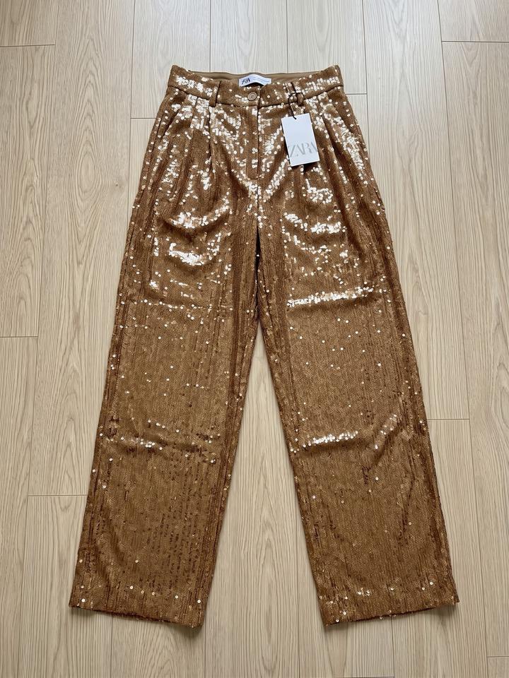 Брюки Zara с пайетками