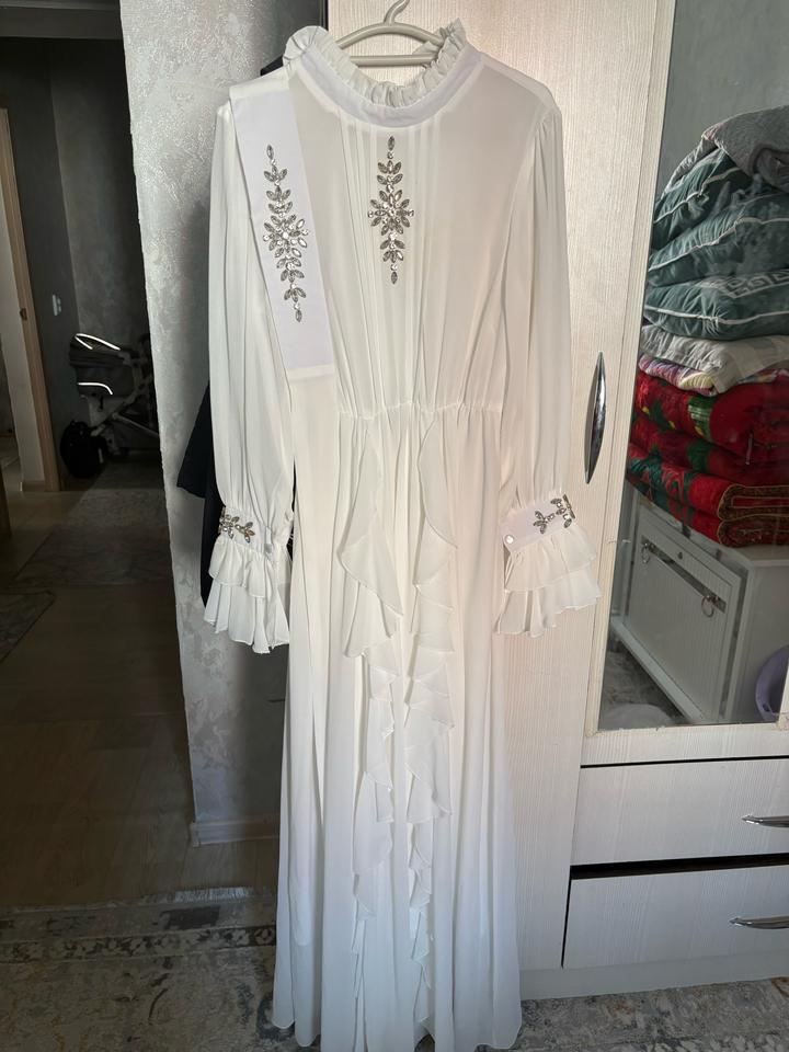 ECCO Белое платье E'zo dress с декором из страз