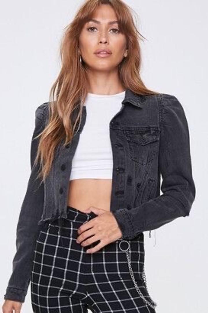 Forever 21 Новая джинсовая куртка Forever21 S small (42-44) укороченная джинсовка