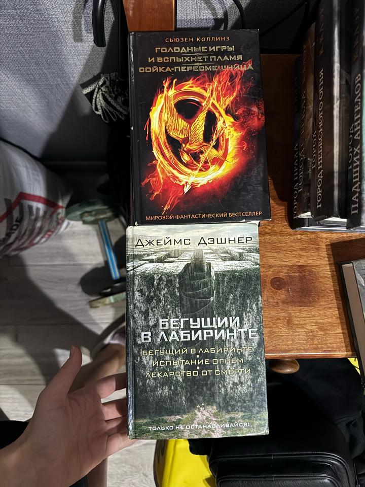 Книги: Бегущий в Лабиринте и Голодные игры