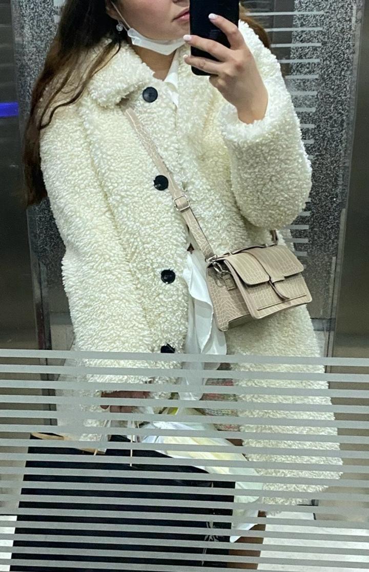 Zara Пальто тедди